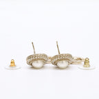 Chanel CC Logo Imitation Pearl Rhinestone Earring — view 7