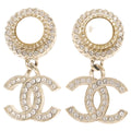 Chanel CC Logo Imitation Pearl Rhinestone Earring