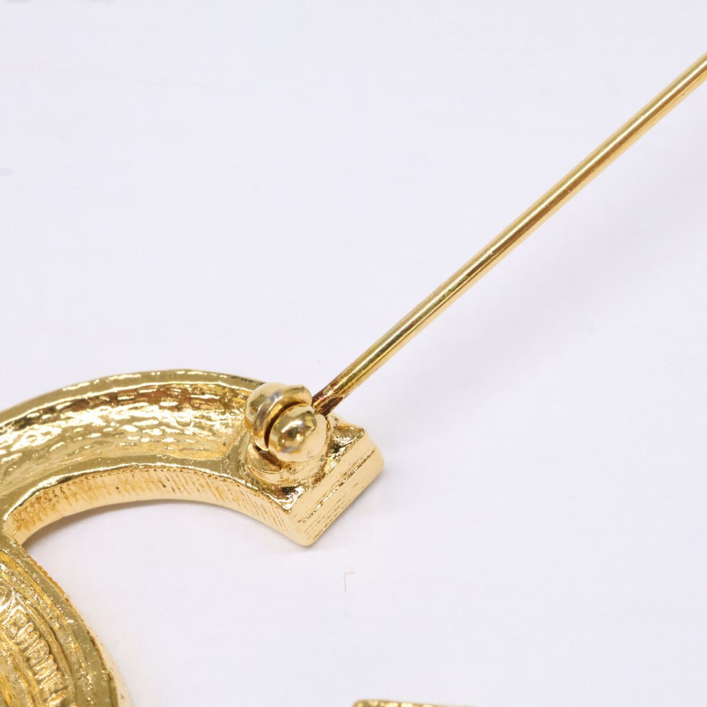 Chanel Vintage CC Logo Rhinestone Brooch — view 9
