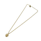 Dior Necklace CD Logo Gold Metal Rhinestone — view 4