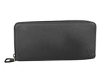 Louis Vuitton Wallet LV Aerogram Zippy Horizontal Black Calf Leather Zip Around