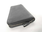 Louis Vuitton Wallet LV Aerogram Zippy Horizontal Black Calf Leather Zip Around — view 6