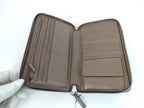 Gucci Wallet Micro Guccissima Travel Document Case Brown Leather Zip Around — view 8