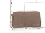 Gucci Wallet Micro Guccissima Travel Document Case Brown Leather Zip Around — view 2