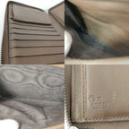 Gucci Wallet Micro Guccissima Travel Document Case Brown Leather Zip Around — view 9