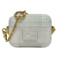 Fendi Case Light Gray Gold Airpods Chaos Collaboration Shoulder