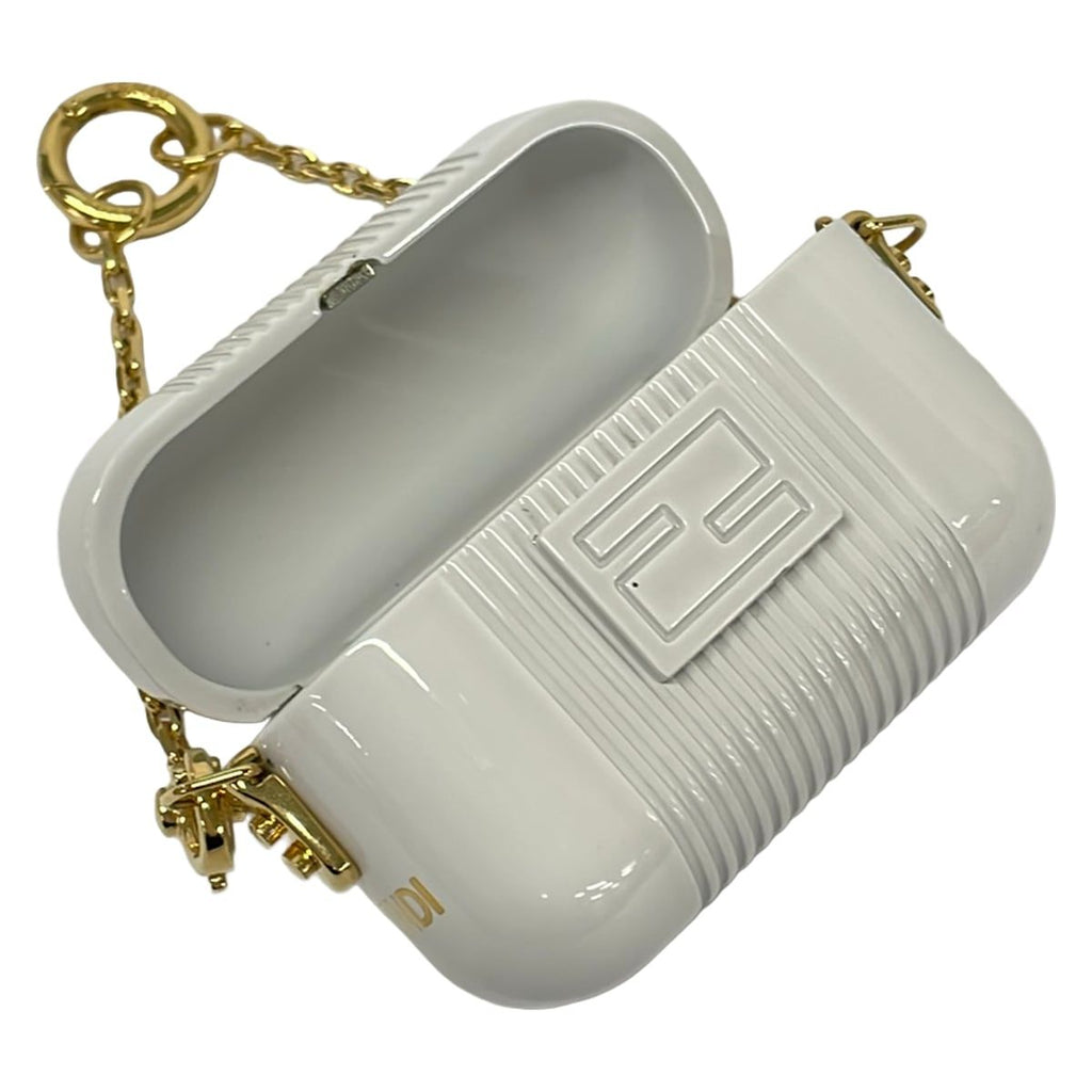 Fendi Case Light Gray Gold Airpods Chaos Collaboration Shoulder — view 3