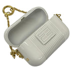 Fendi Case Light Gray Gold Airpods Chaos Collaboration Shoulder — view 3