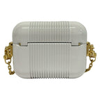 Fendi Case Light Gray Gold Airpods Chaos Collaboration Shoulder — view 2