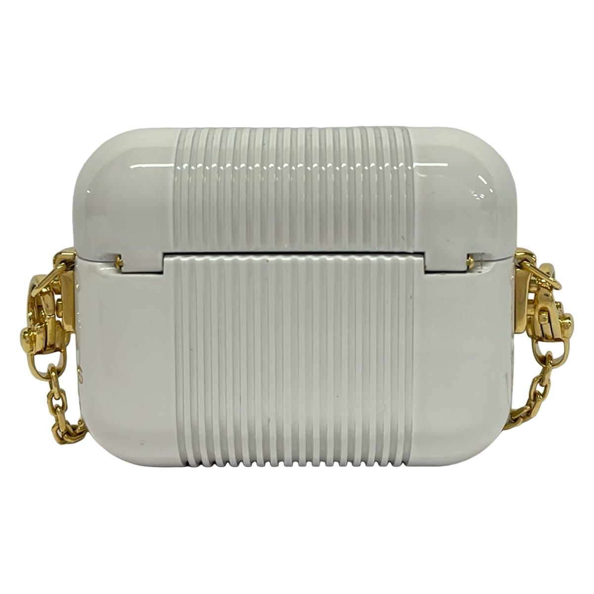 Fendi Case Light Gray Gold Airpods Chaos Collaboration Shoulder — view 2