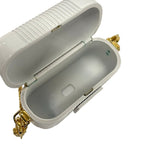 Fendi Case Light Gray Gold Airpods Chaos Collaboration Shoulder — view 4