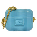 Fendi Case Light Blue Gold Airpods Chaos Collaboration Shoulder