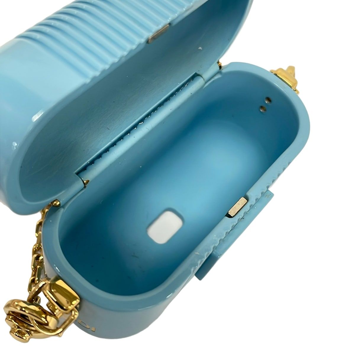 Fendi Case Light Blue Gold Airpods Chaos Collaboration Shoulder — view 4