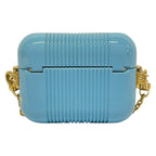 Fendi Case Light Blue Gold Airpods Chaos Collaboration Shoulder — view 2