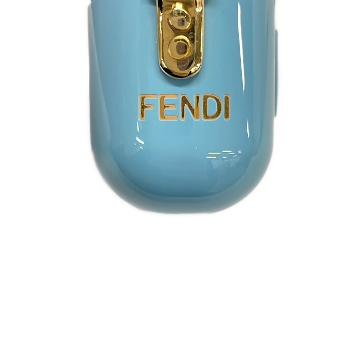 Fendi Case Light Blue Gold Airpods Chaos Collaboration Shoulder — view 5