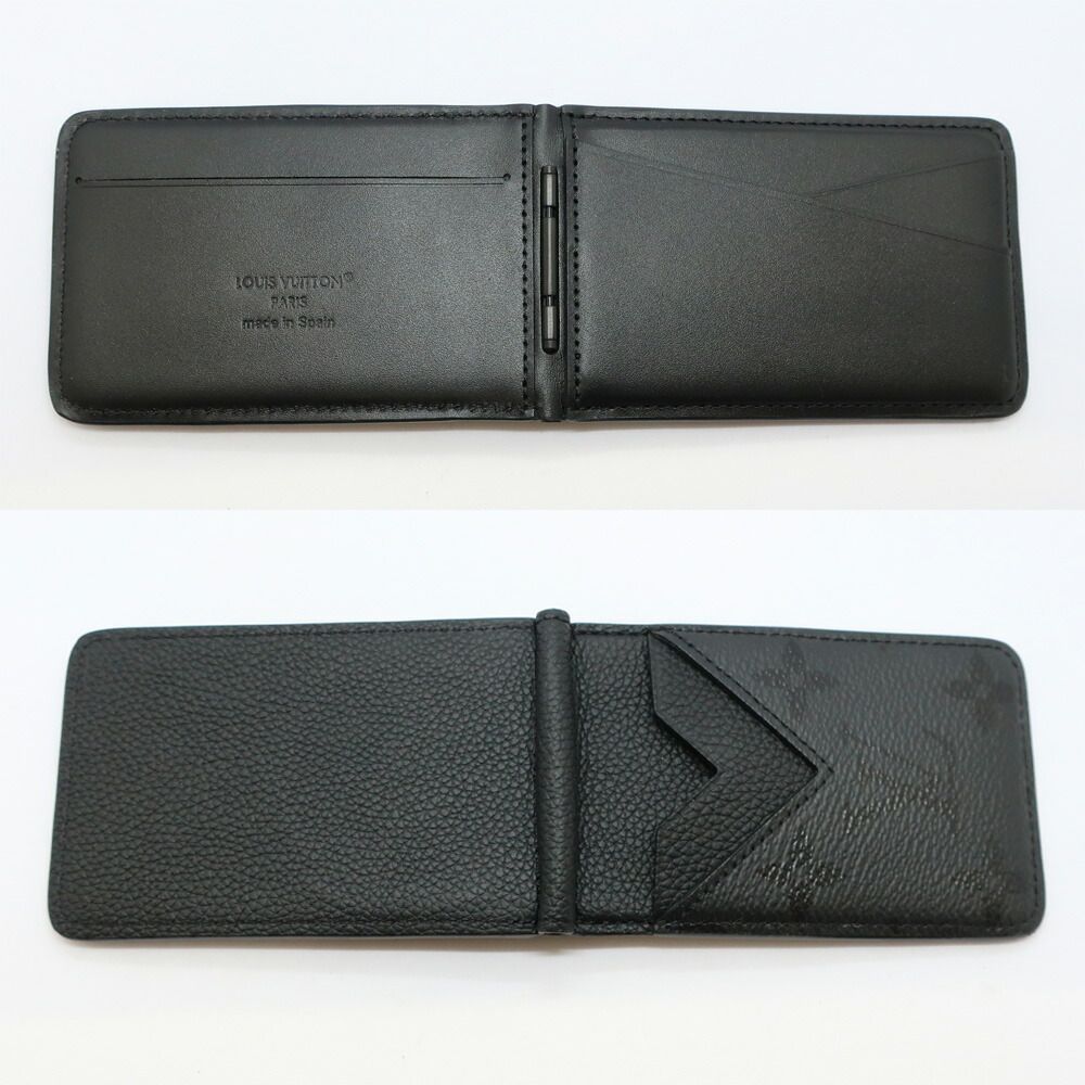 Louis Vuitton Ten Card Case Monogram Midnight Compact Magnet Black — view 3