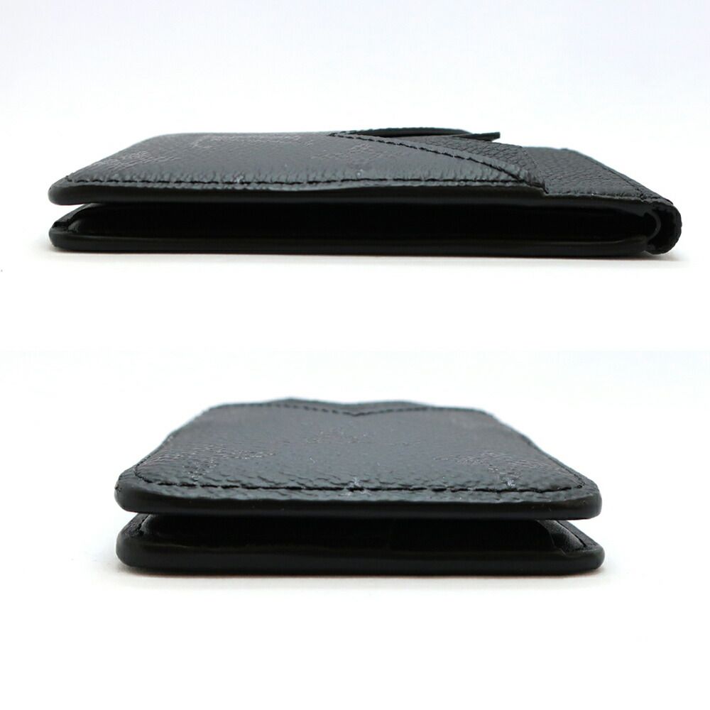Louis Vuitton Ten Card Case Monogram Midnight Compact Magnet Black — view 4