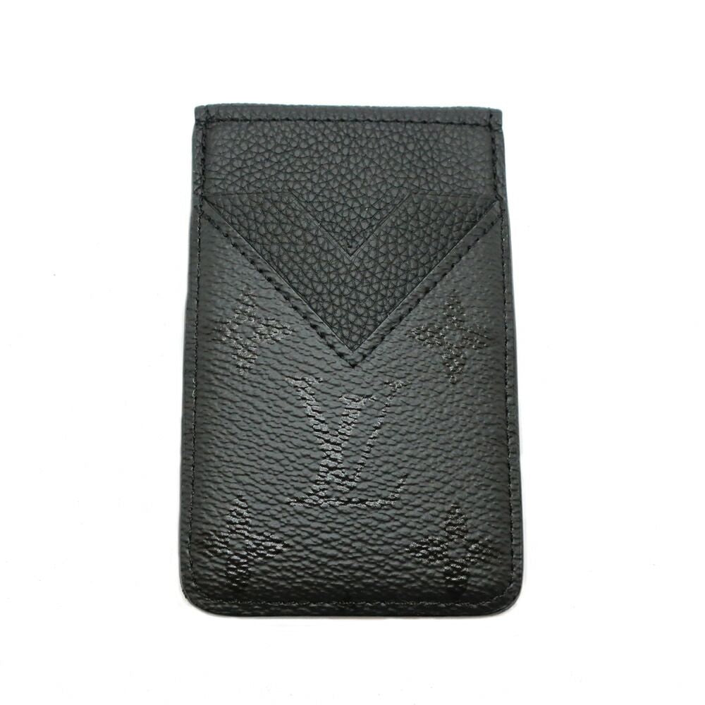 Louis Vuitton Ten Card Case Monogram Midnight Compact Magnet Black