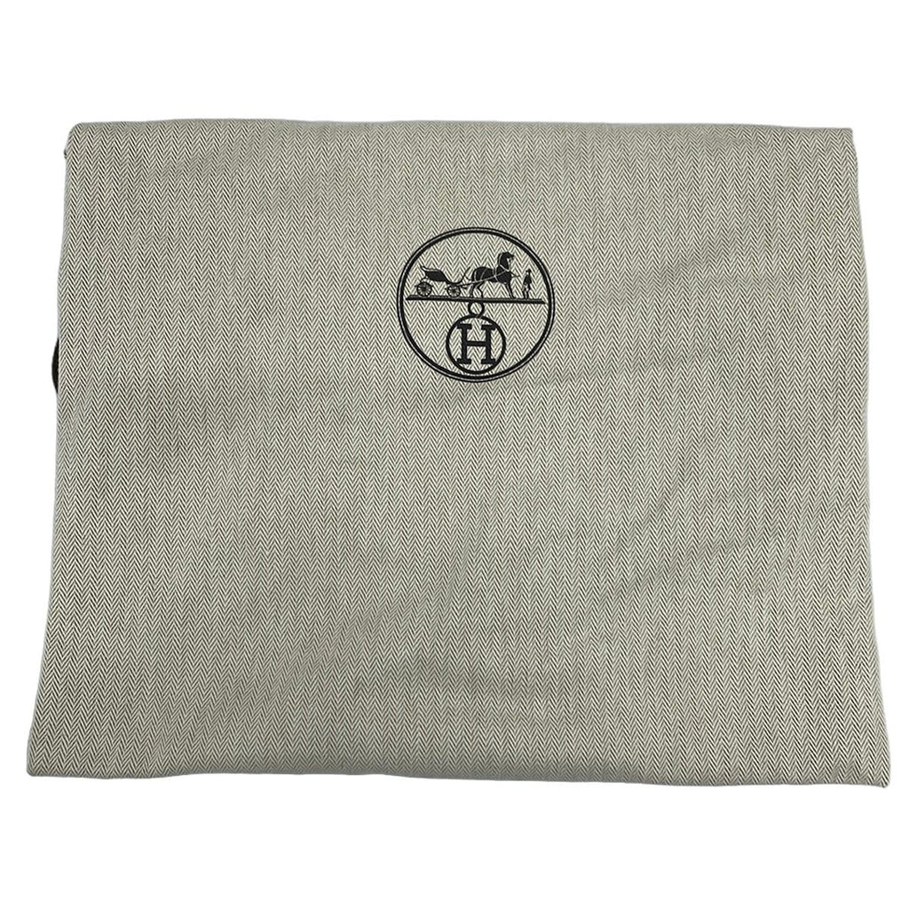 Hermes Hat 56 White Black Beret Saint Honore Chaine D'ancre Pattern Cotton — view 7