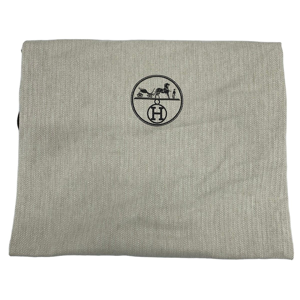 Hermes Hat 56 White Black Beret Saint Honore Chaine D'ancre Pattern Cotton — view 7