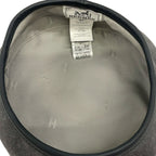 Hermes Hat 57 Gray Dark Beret Saint Honore Series Leather — view 4