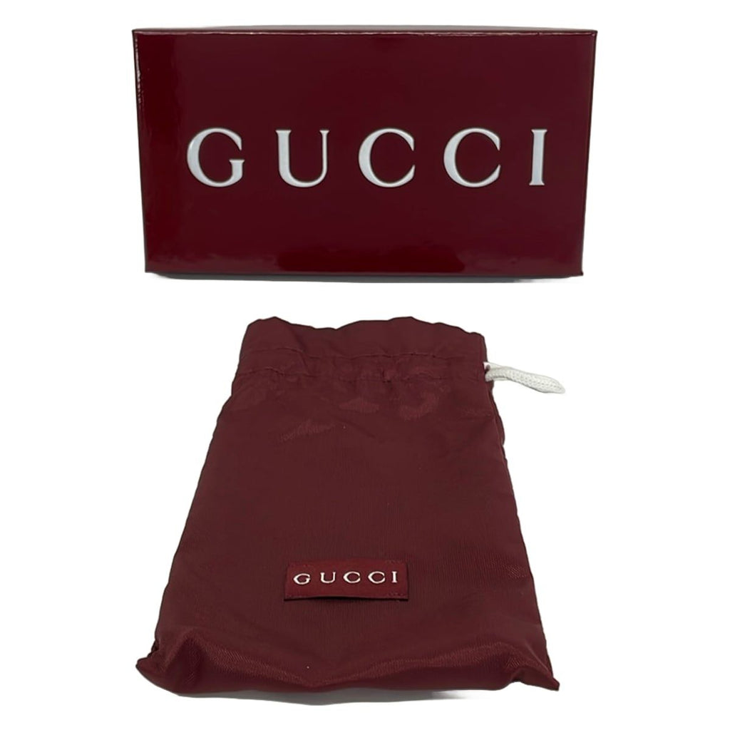 Gucci Coin Case GG Pattern Beige Dark Brown Zip Around Leather — view 5