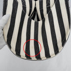 Hermes Cannes PM Black Canvas Silver Tote — view 9