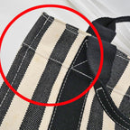 Hermes Cannes PM Black Canvas Silver Tote — view 7