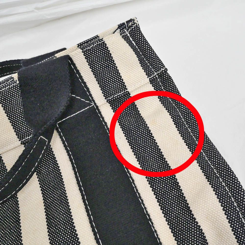 Hermes Cannes PM Black Canvas Silver Tote — view 8