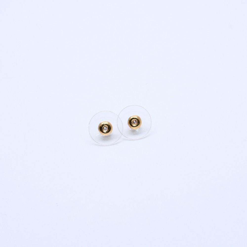 Chanel Earrings Slim CC Logo Marble Pattern Gold Black 10 One Side CC Chain 10c — view 8