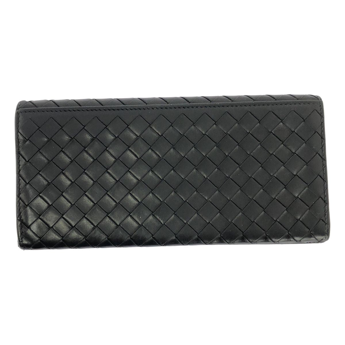 Bottega Veneta Leather Intrecciato Wallet Black — view 2