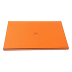 Hermes Cashmere Book le Camaille Fringed Shawl Brown Orange Scarf — view 5