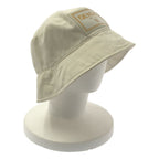 Fendi Leather Logo Patch Bucket Hat S White — view 3