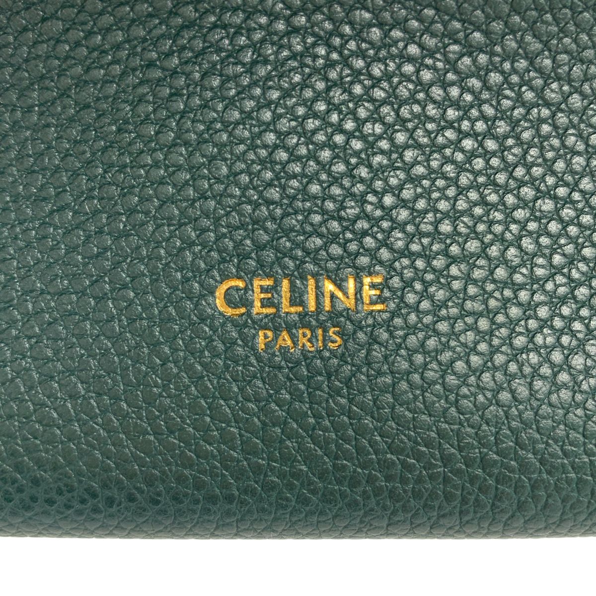 Celine Sanglo Bucket Shoulder Bag Green — view 6