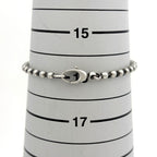 Gucci Heart Motif Bracelet GG Logo Silver — view 5