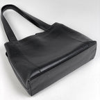 Chanel Logo Tote Shoulder Bag Caviar Leather Black — view 2
