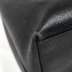 Chanel Logo Tote Shoulder Bag Caviar Leather Black — view 3