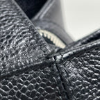 Chanel Logo Tote Shoulder Bag Caviar Leather Black — view 6