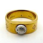 Louis Vuitton Bague Nanogram Ring Monogram Gold Plated — view 2
