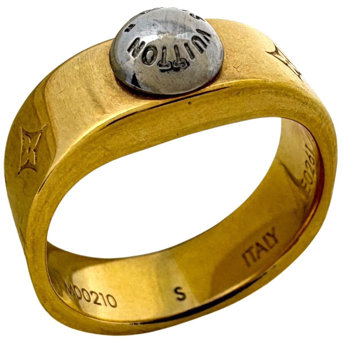 Louis Vuitton Bague Nanogram Ring Monogram Gold Plated