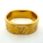 Louis Vuitton Bague Nanogram Ring Monogram Gold Plated — view 3