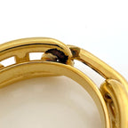 Hermes Legate Chaine D'ancre Scarf Closure Ring Gold Plated — view 3