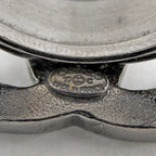 Chanel CC Logo Ring CC Mark Metal Silver Black — view 4