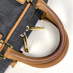 Loewe Amazona 28 Handbag Canvas Brown — view 6