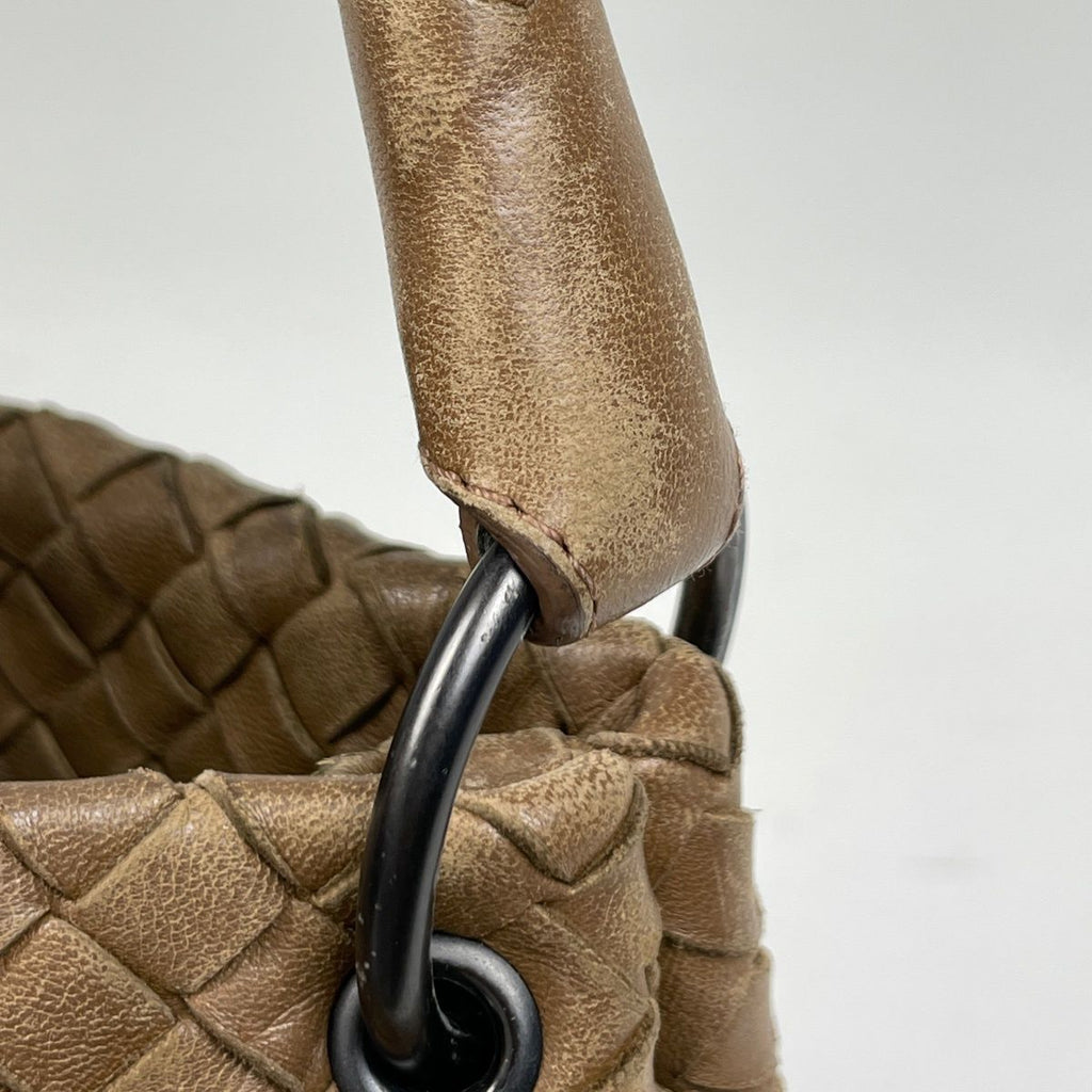 Bottega Veneta Intrecciato Handbag Leather Brown — view 5