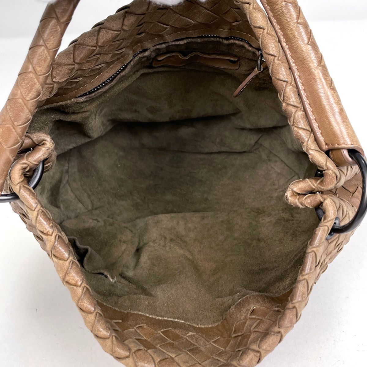 Bottega Veneta Intrecciato Handbag Leather Brown — view 7