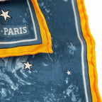 Hermes Petit Carre L'annee Des Etoiles Age of Stars Scarf Silk Blue Yellow — view 4