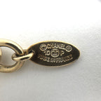 Chanel CC Logo Chain Bracelet Rhinestone Gold Plated — view 5