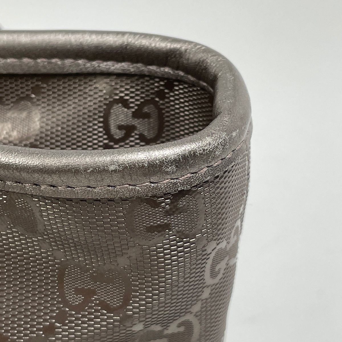 Gucci GG Supreme Tote Pattern Metallic Pink Gold — view 4