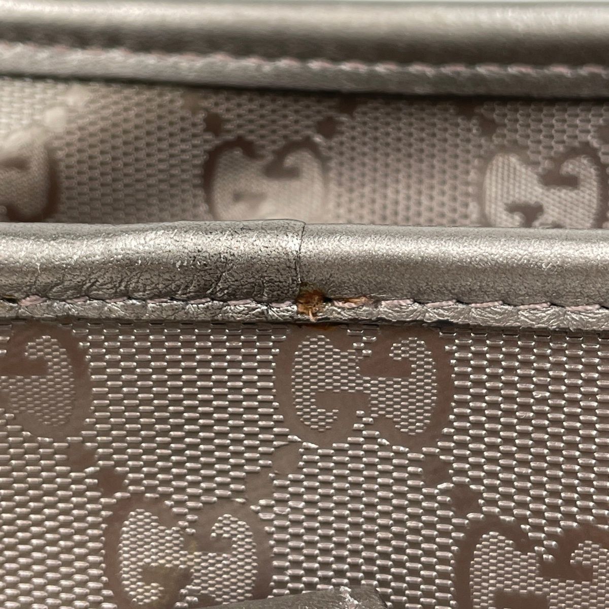 Gucci GG Supreme Tote Pattern Metallic Pink Gold — view 5